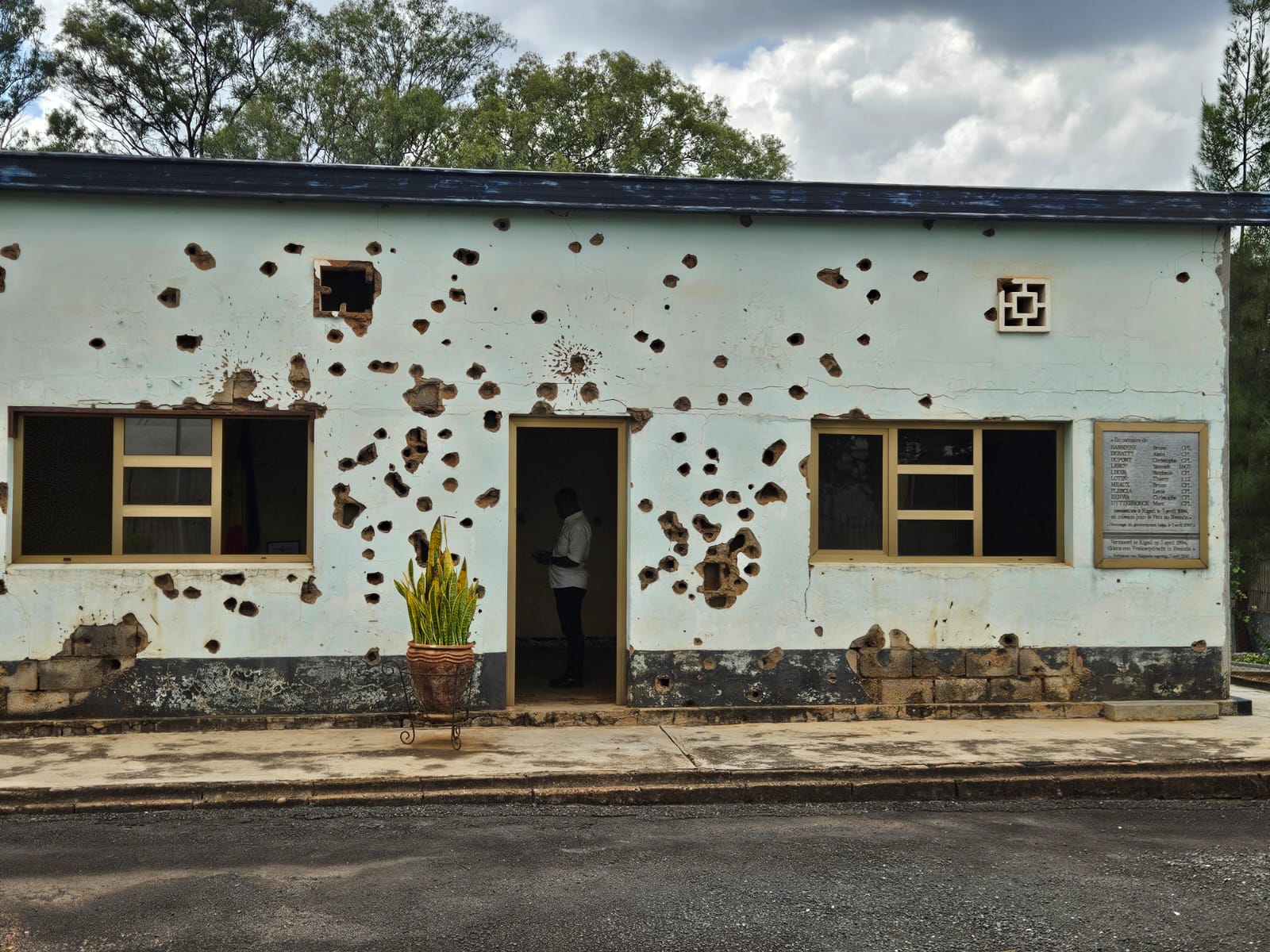Belgian Peacekeepers Memorial exterior in Kigali, Rwanda