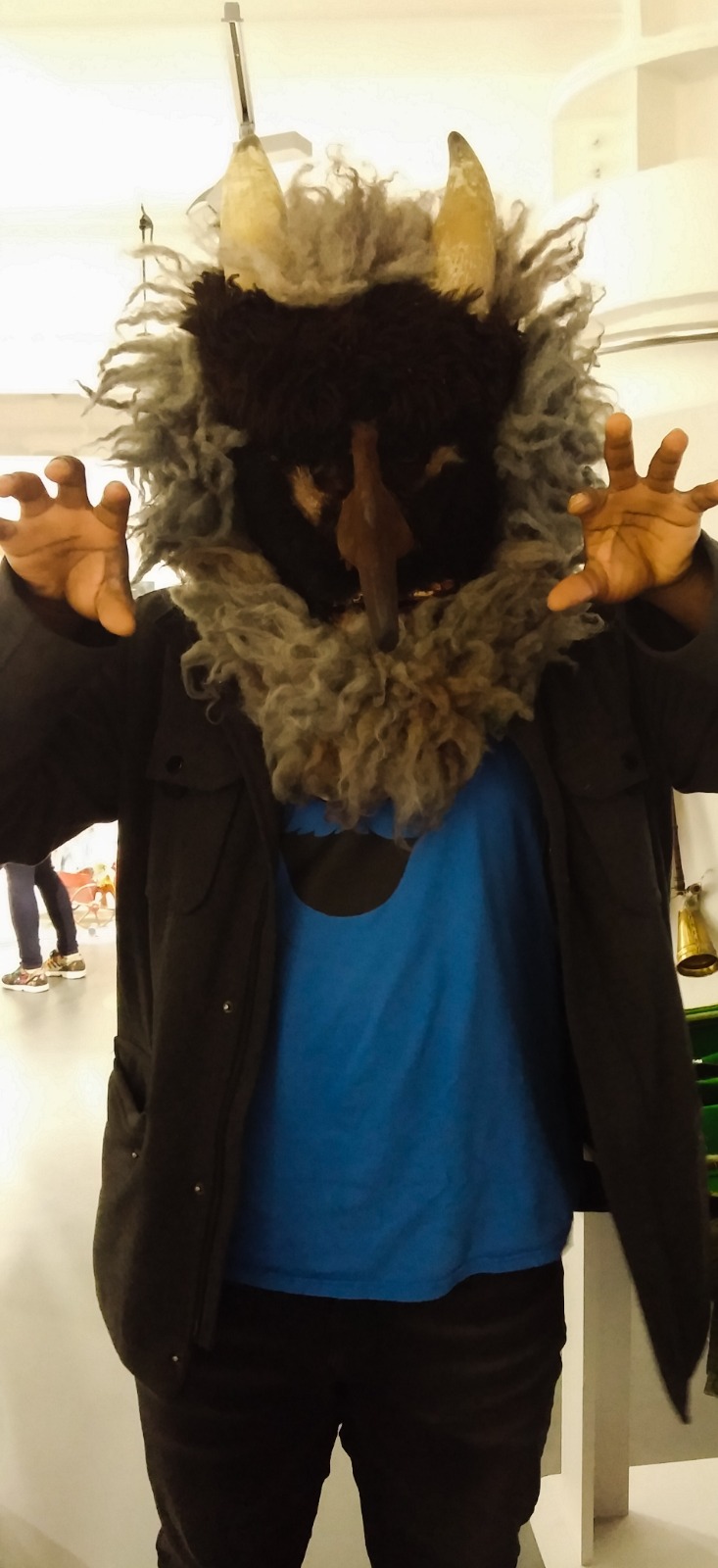 Turoń mask in Kraków, Poland