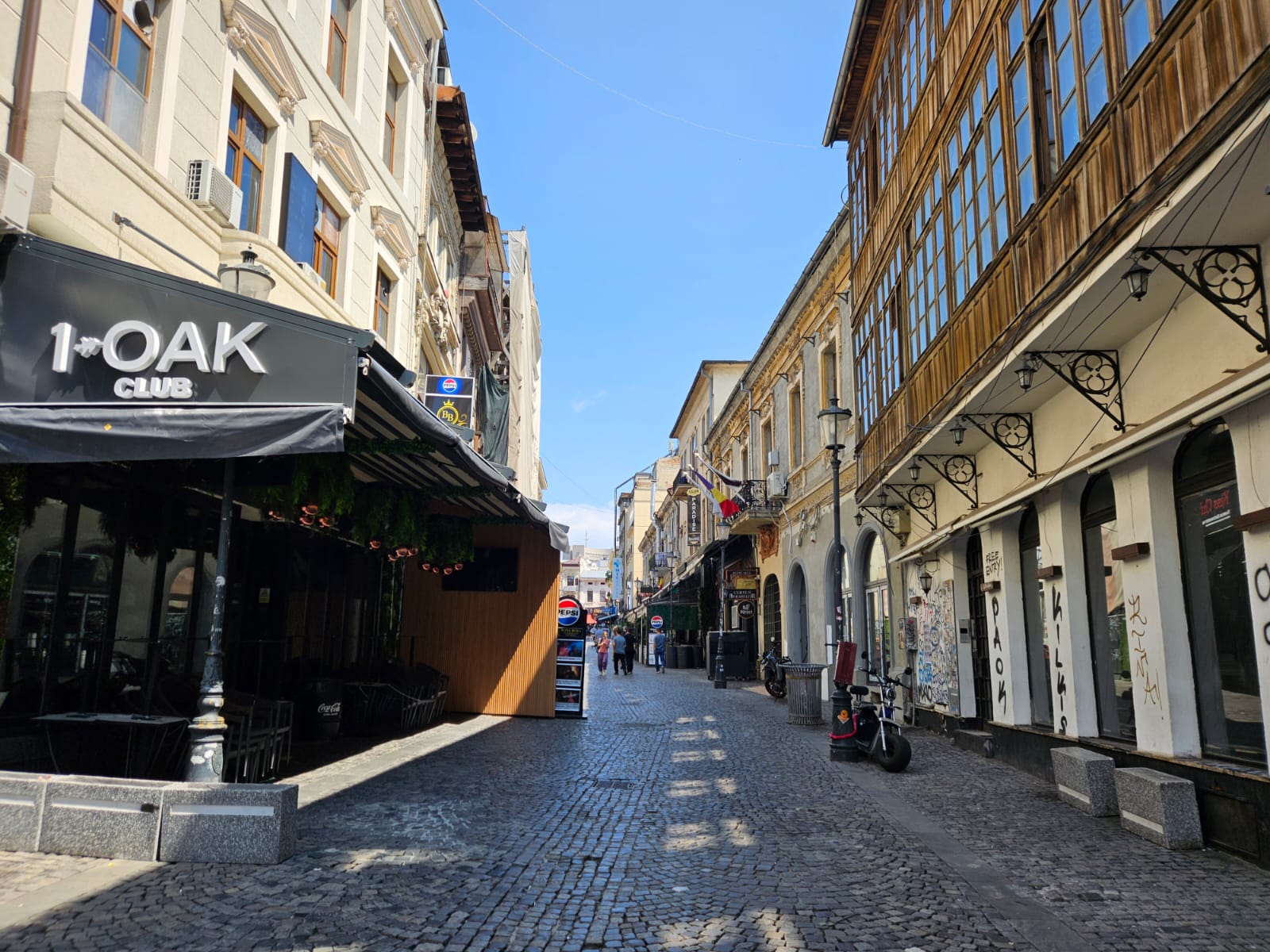Strada Șelari in Bucharest Old Town, Romania