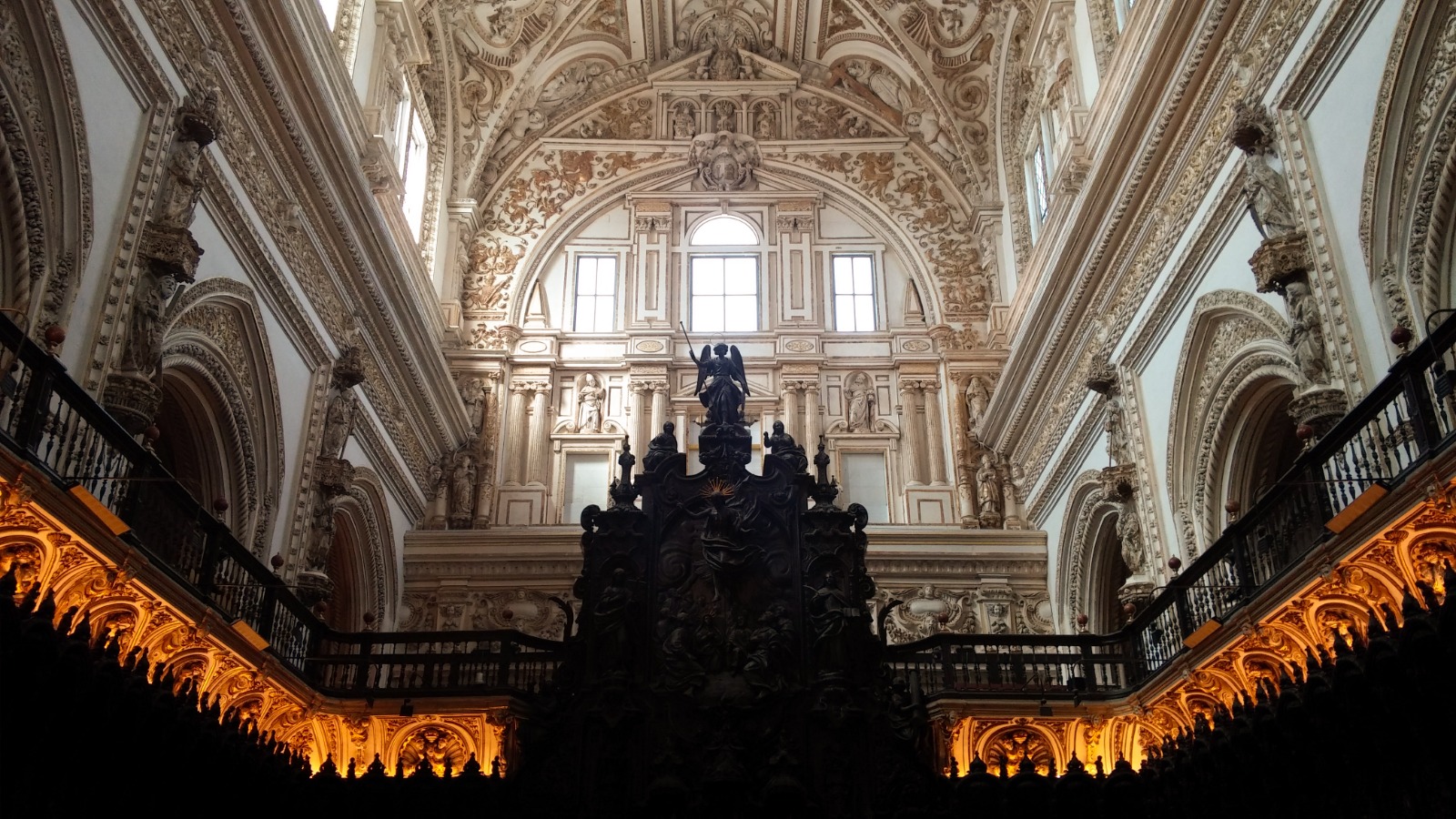 Renaissance cathedral nave inside the Mosque-Cathedral of Córdoba, Spain