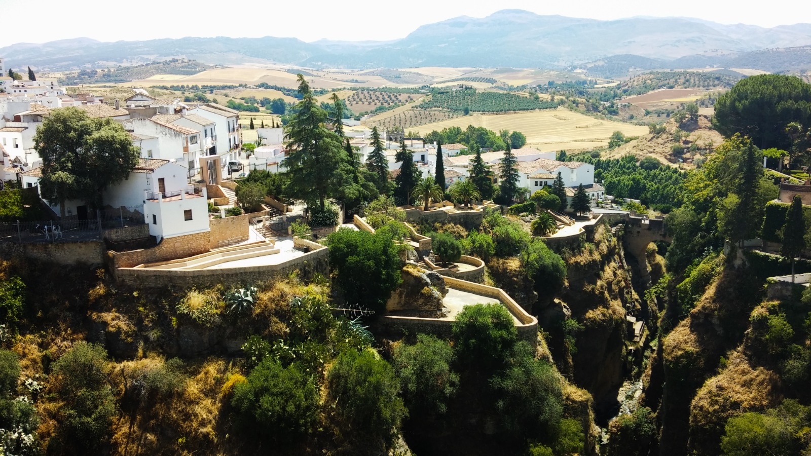 Panoramic view of Ronda and El Tajo Gorge, Spain