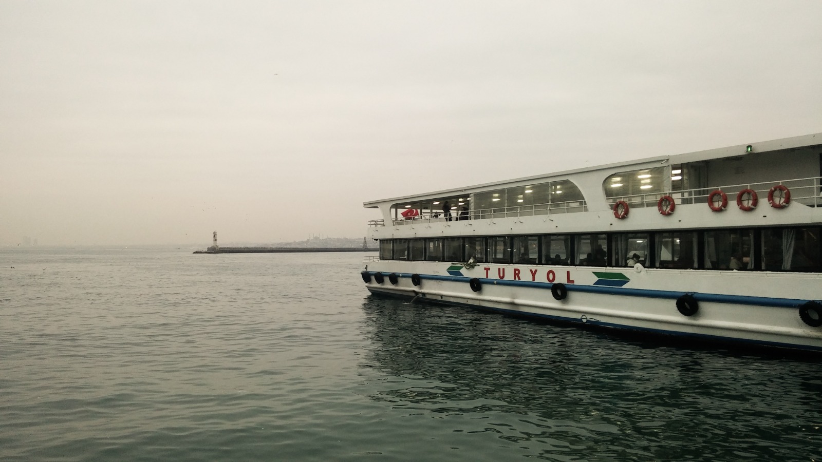 Turyol ferry on the Bosphorus in Istanbul, Turkey