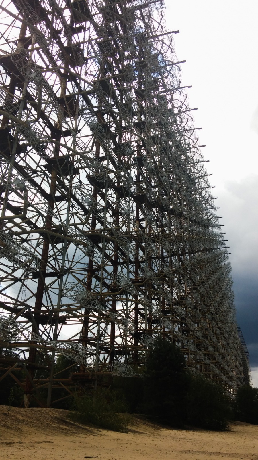 Duga radar structure near Chernobyl in Ukraine