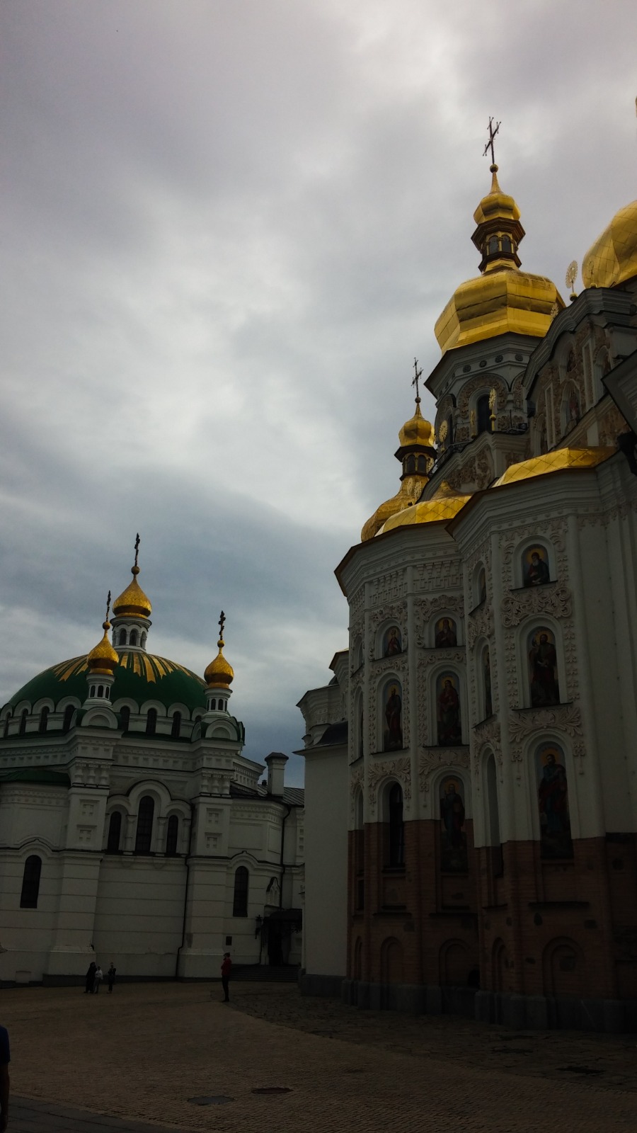 Cathedral Square grounds at Kyiv Pechersk Lavra in Ukraine