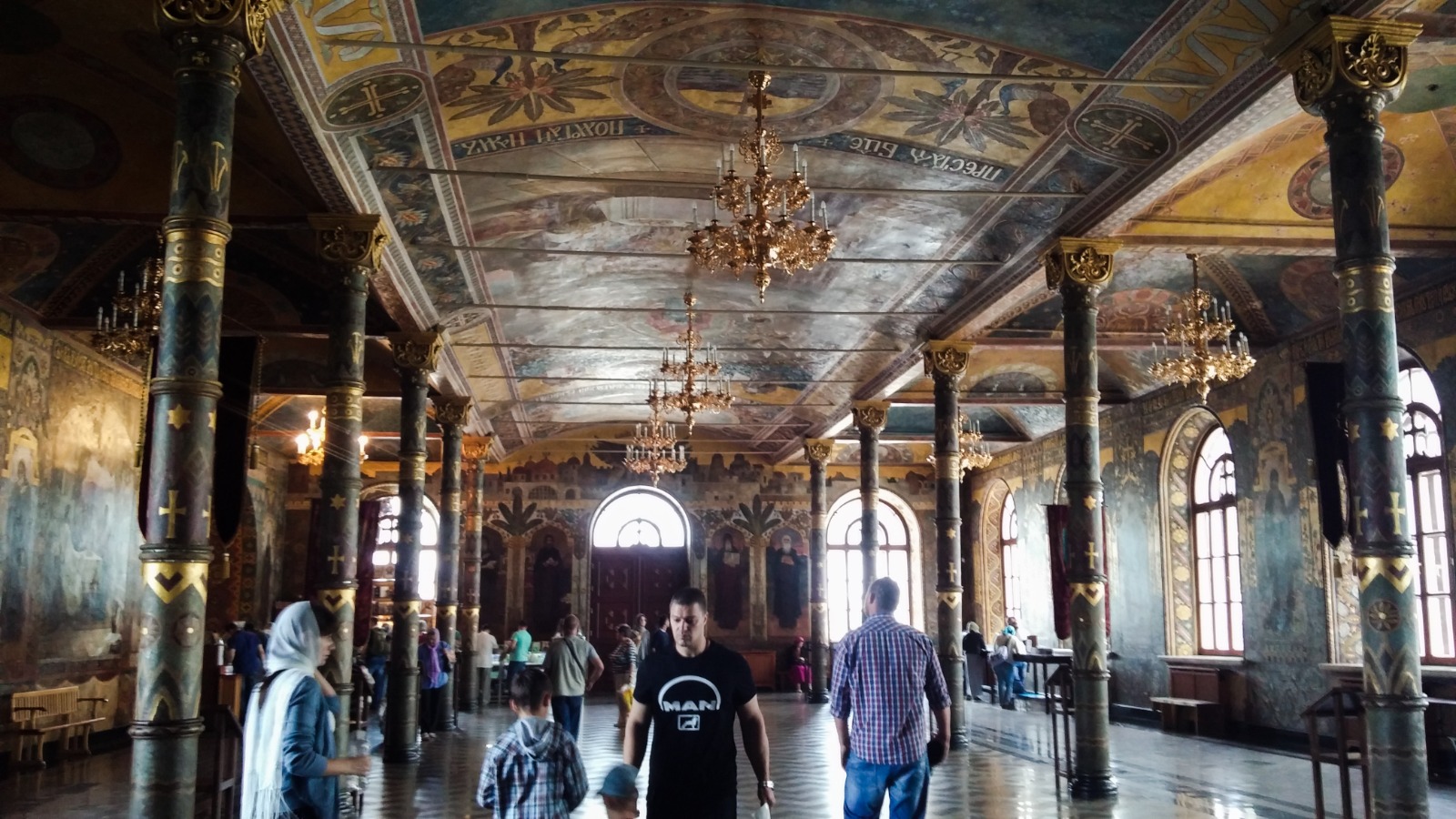 Refectory Church interior at Kyiv Pechersk Lavra, Ukraine
