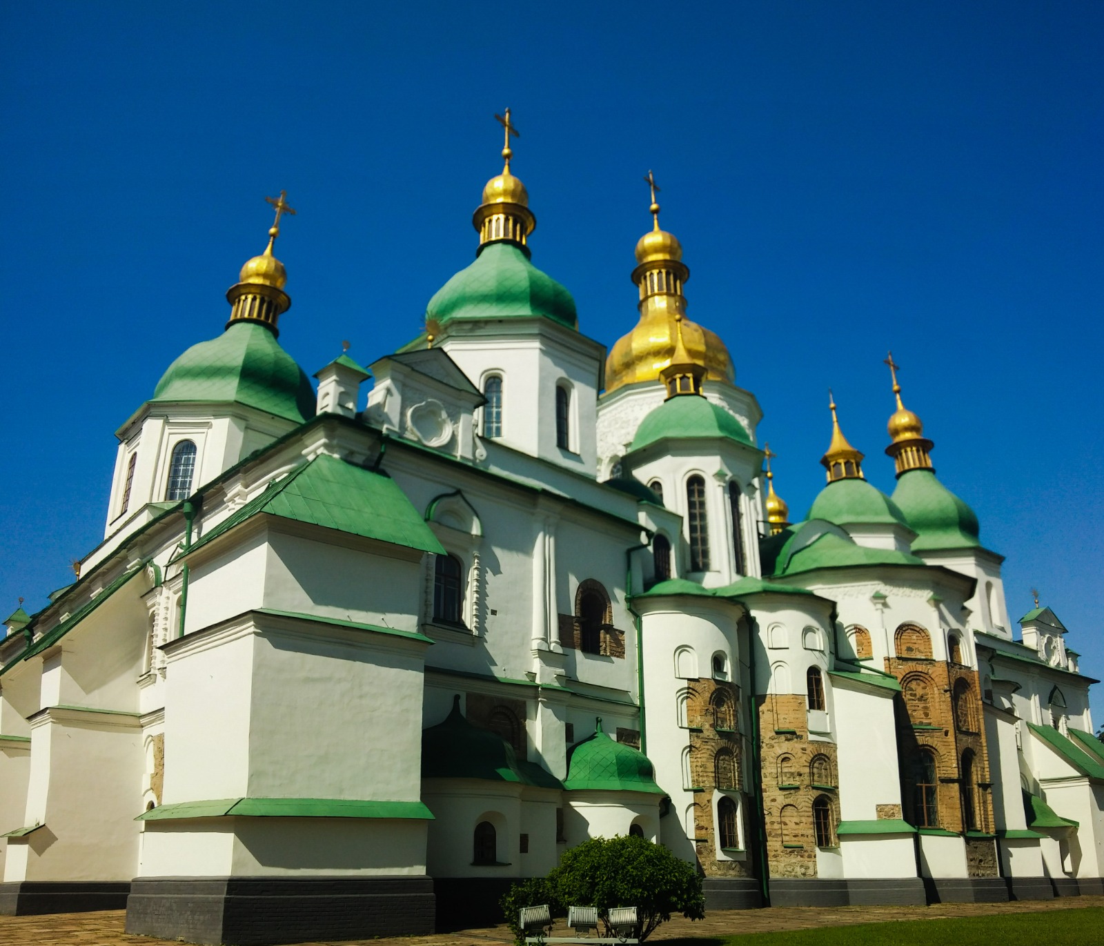 St Sophia Cathedral exterior in Kyiv, Ukraine