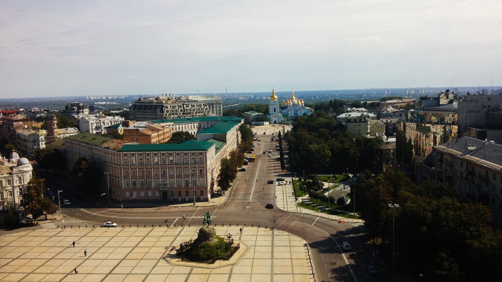 View over Kyiv from the Bell Tower of St Sophia Cathedral, Ukraine