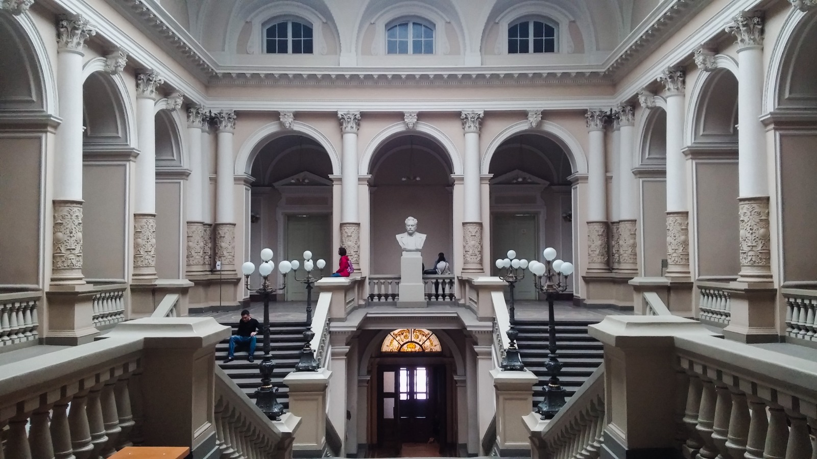 Grand staircase inside Lviv National University
