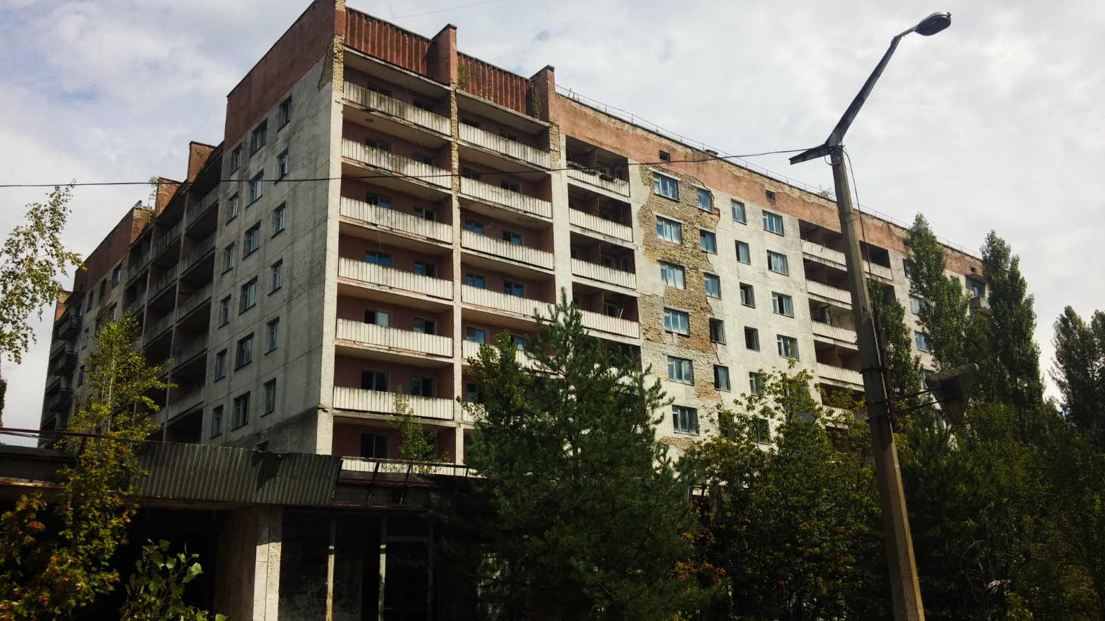 Abandoned apartment block in Pripyat, Ukraine